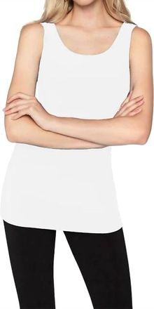Frank Lyman Design Round Neck Knit Tank In Porcelain