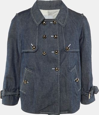 Moschino Moschino Cheap and Chic Blue Denim Double Breasted Jacket L
