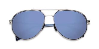 Etnia Barcelona Vinita Polarized SLBL Mens Sunglasses Silver Size 62