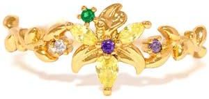 Girls Crew x Disney Tangled Sundrop Flower Ring in Gold at Nordstrom, Size 4.5