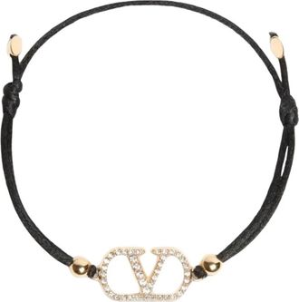 Valentino VLogo Signature Armband - Dames - Armbanden - Zwart - ONE Size - Polyester - Accessoires