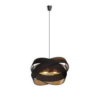 Lindby L&aacute;mpara Colgante simaria En Negro De Textura, Tela, Tejido, Seda - Lindby