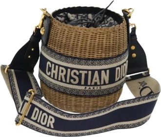 Dior Pre-owned Trotter Canvas Schoudertas - Dames - Vintage Tas - Blauw - ONE Size - Vintage