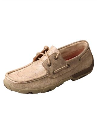 Twisted X Boots Womens Driving Moccasin In Dusty Tan