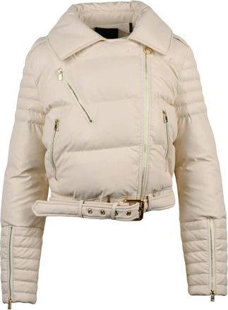 Pinko Pinko, Dames, Jassen, Wit, Maat: XS Leer