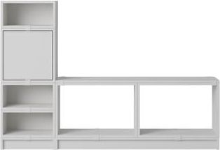 MUUTO Bench Stacked - Grey - Painted MDF - Designer Julien De Smedt