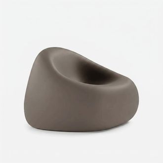 Plust Sill&oacute;n Para Exterior Jard&iacute;n Terraza Polietileno Dise&ntilde;o Moderno Gumball P1 - Beige