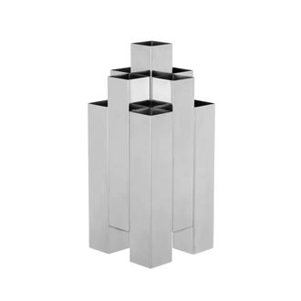Ferm Living Tessera 3 x 3 Vase, Edelstahl