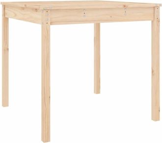 vidaXL Mesa de jardín madera maciza de pino 82,5x82,5x76 cm vidaXL