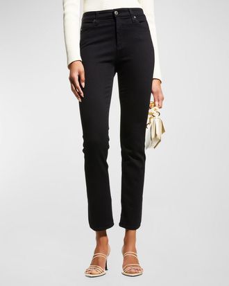 AG - Adriano Goldschmied Mari High-Rise Slim Straight Jeans