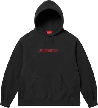 SUPREME x Swarovski Motion Logo Hooded Black FW25SW62-BLACK