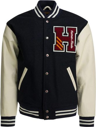 Human Made Hm 30Jk 043 Jacket - Heren - Bomber jackets - Blauw - S - Wol - Jassen
