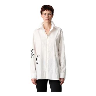 Maison Margiela Camicia Spiga - - Blouses & Shirts - Donna - Bianco - M