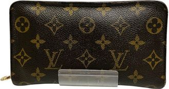 Louis Vuitton Monogram Brown Monogram Long Wallet (Bi-Fold) (Pre-Owned)