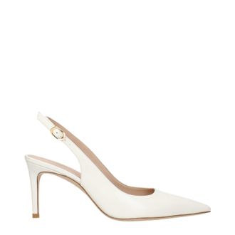 Stuart Weitzman Damens Sandalen Beige/Creme Leder