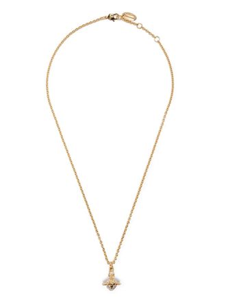 Vivienne Westwood orb-pendant chain necklace - women - Brass - OS - Gold