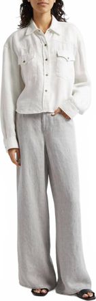 TWP Tiny Dancer Wide Leg Pants In Gray