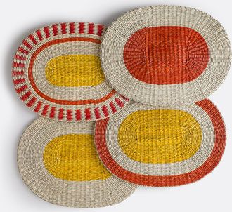 La Redoute Interieurs Set van 4 herbarium placemats, Tikki