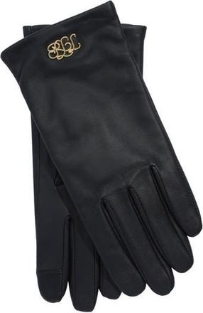 Lauren Ralph Lauren Hardware Touch Glove in Black at Nordstrom, Size X-Large