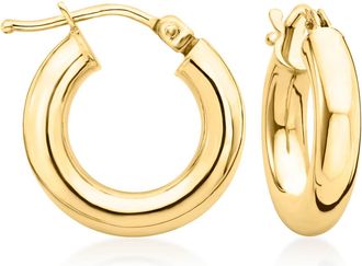 Ross-Simons Italian 18kt Yellow Gold Huggie Hoop Earrings