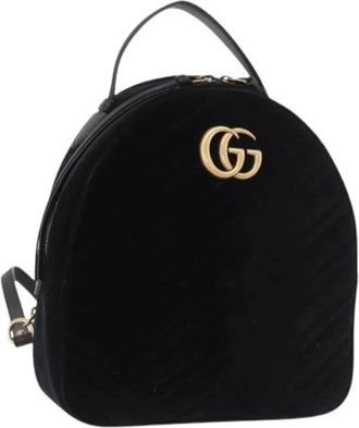 Gucci Pre-owned Vintage Rugzak - Dames - Vintage Rugzakken - Zwart - ONE Size - Vintage