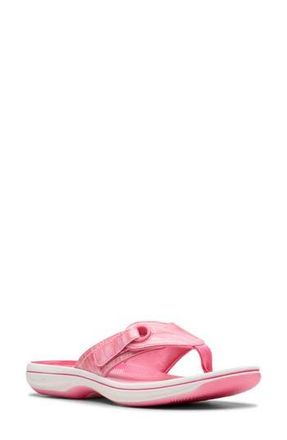 Clarks Breeze Reyna Flip Flop in Pink Ombre at Nordstrom Rack, Size 10