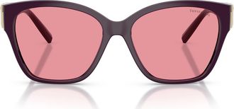 Tiffany & Co. 56mm Square Sunglasses in Kunzite /Pink Internal Silver at Nordstrom