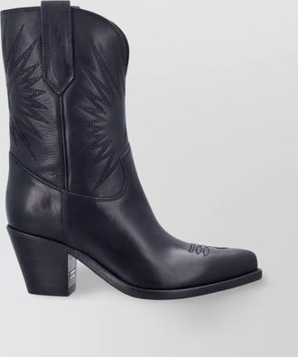 Golden Goose leather pointed-toe low boots