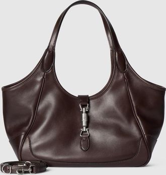 Gucci Mercato Small Tote Bag, Brown, Leather