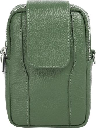 Samantha Look Umh&auml;ngetasche SAMANTHA LOOK, Damen, Gr. B/H/T: 19cm x 10cm x 4cm onesize, gr&uuml;n, Leder, unifarben, Taschen Umh&auml;ngetasche, echt Leder, Made in Italy