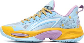 Generic Mens Basketball Shoes Summer Anti Slip Running Shock-Absorbing Walking Breathable(Blue,8.5 UK)