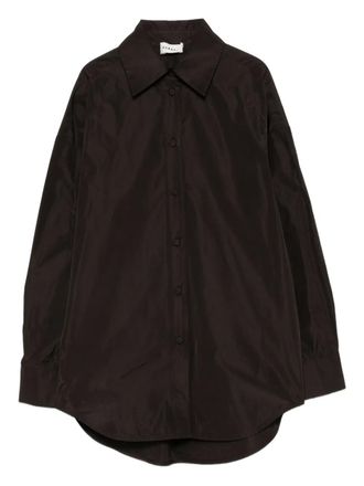 P.A.R.O.S.H. button-down shirt - women - Polyester - S - Brown