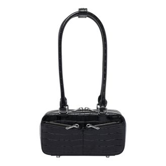 Self Portrait Self-Portrait Mini Croc Leather Shoulder Bag