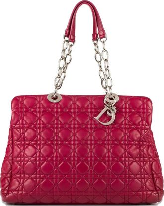 Dior Borsa a spalla trapuntata con catena anni 2000 - Viola