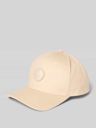 Knowledge Cotton Apparel Basecap mit Label-Detail in Beige, Gr&ouml;&szlig;e L/XL