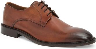 Bruno Magli Vito Plain Toe Derby in Cognac Leather at Nordstrom, Size 10.5