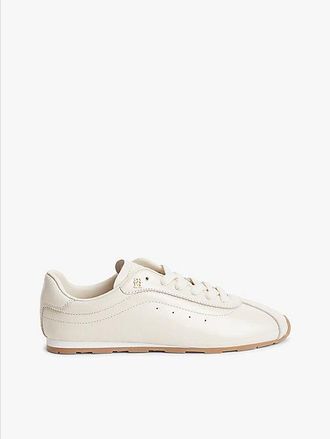 Tommy Hilfiger TH Monogram Plaque Leather Trainers