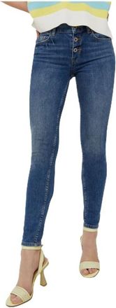 Liu Jo High-Waisted Jean Monroe - Dames - Skinny Jeans - Blauw - W27 - Katoen - Jeans