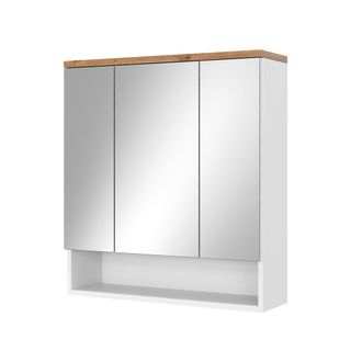 Vicco Armario Con Espejo Para Ba&ntilde;o Eden, Blanco, 70 X 77.5 Cm Con 3 Puertas, Vicco