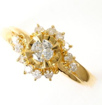 C&A Yellow Gold Yellow Gold (18K) Band Ring (Pre-Owned)