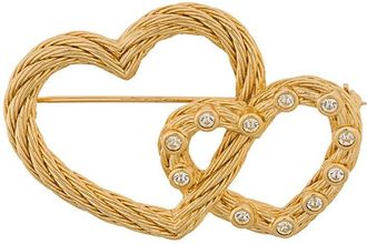 Dior Spilla anni 70 con cuori intrecciati - Oro