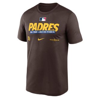 Nike San Diego Padres 2026 Postseason Authentic Collection Legend Nike Mens Dri-FIT MLB T-Shirt in Brown | NKGK20QPYW-D28