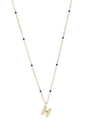Argento Vivo Initial Pendant Necklace in Gold H at Nordstrom