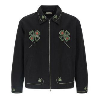 Bode Light Jackets, male, Black, Size: L Lucky Draw Jacket