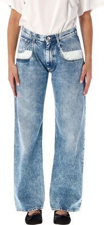 Maison Margiela Stonewashed Oversized Pocket Wide-Leg Jeans