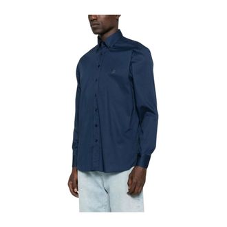 Etro Etro, Casual Shirts, male, Blue, Size: 3XL Blue Long Sleeve Button Shirt