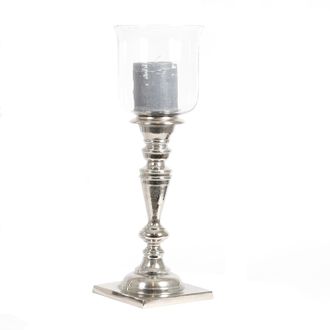 Schubiger M&ouml;bel Kerzenst&auml;nder Bodenleuchter mit Glas, Aluguss