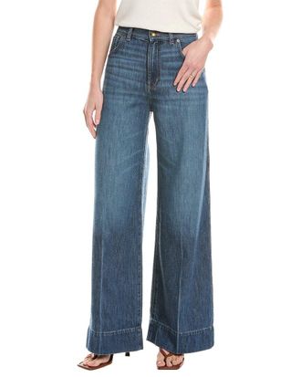 Madewell Ellsworth Wash Cashmere-Blend Super Wide Leg Jean