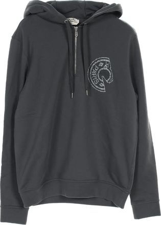 Hermès Felpa Crude Cell con cappuccio anni 2010 - Grigio