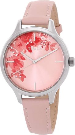 Timex Crystal Bloom Quartz Pink Dial Ladies Watch TW2R66600